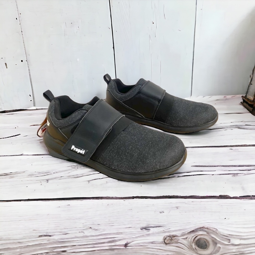 Propet Black Viator Mod Monk Sneakers, Size 11(5E) Extra Wide